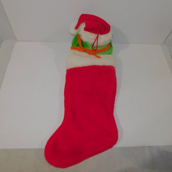 VTG 90s Teenage Mutant Ninja Turtles Plush Michelangelo Christmas Stocking *READ - Picture 9 of 10